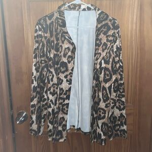 Leopard blazer
